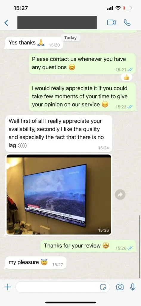 Nikon IPTV WhatsApp Support Chat Proof 2