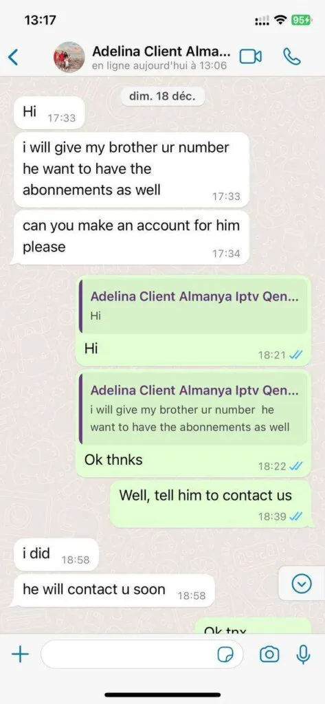 Nikon IPTV WhatsApp Support Chat Proof 5